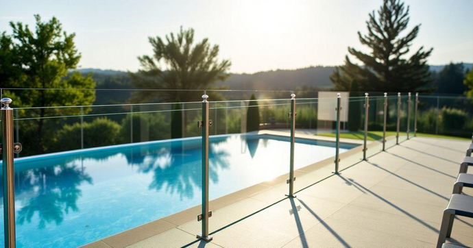 Guarda Corpo de Vidro para Piscina Segura Guarda Corpo de Vidro para Piscina Segura
