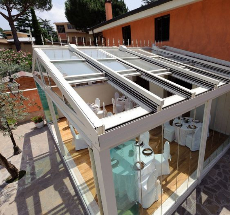 Cobertura de Vidro Area Externa Santa Cecília - Cobertura de Vidro para Corredor Externo