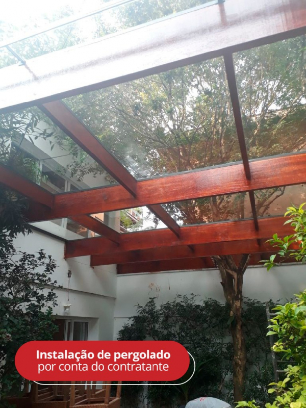 Cobertura de Vidro para Pergolado Preço Jardim Leonor - Cobertura em Vidro Temperado