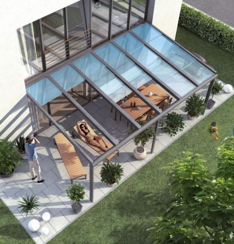 Cobertura Vidro Orçamento Jardim Consórcio - Cobertura de Vidro para Apartamento
