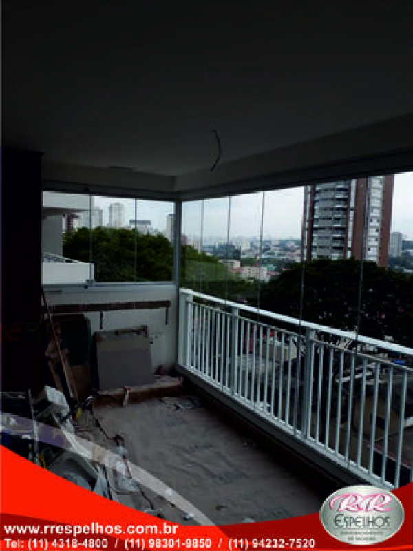 Cortina de Vidro para Sacada de Apartamento Preço Campo Belo - Cortinas de Vidro para Terraços