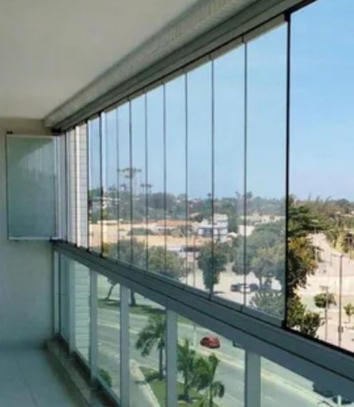 Envidraçamento Vidro para Varanda Parque Santa Madalena - Envidraçamento de Varanda de Apartamento