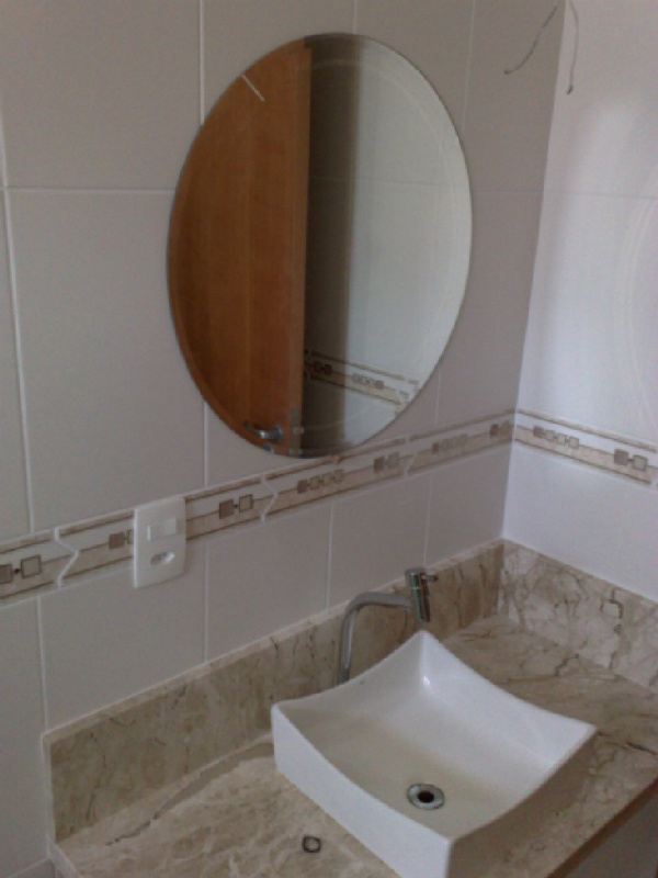 Espelho Pequeno Valor Vila Regente Feijó - Espelho Oval Grande