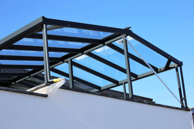 Estrutura Aluminio Cobertura Vila Diva - Estrutura de Alumínio para Telhado de Vidro